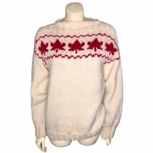 Handknit Canada Maple Leaf Sweater